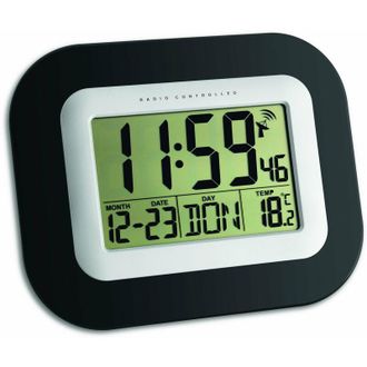 TFA Dostmann Tfa Dostmann - tfa Funk-Wanduhr - Sveglia (22,5 cm, 18 cm, 3,1 cm, aa, 1,5V, Nero)