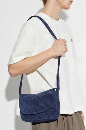 Bottega Veneta Shoulder Bag Veneto Small, Mens, Navy Blue