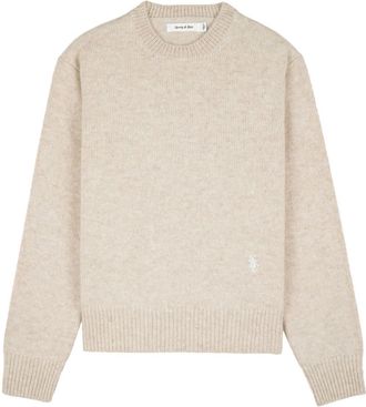 Sporty & Rich SRC wool jumper - unisex - Wool - L - Neutrals