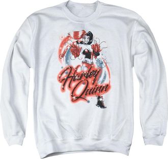 Gildan Batman Harley Airbrush Adult Crewneck Sweatshirt