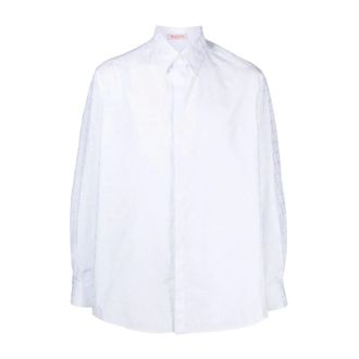 Valentino Garavani Casual Shirts, male, White, S, Toile Iconographe Shirt