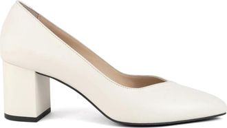 Sergio Moretti Schoenen, Dames, Beige, 38 EU, Leer, Klassieke Gesloten Pumps