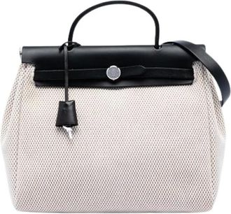Herm&egrave;s Pre-owned Handbags, female, Beige, Size: ONE SIZE Pre-owned Herbag Satchel