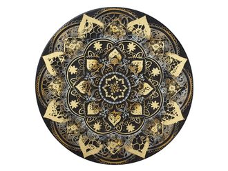 Schubiger M&ouml;bel Wandschmuck Opulento Schwarz Gold D: 100 cm