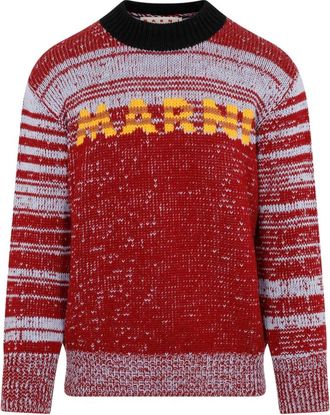 Marni Rondgebreide Truien - Heren - Ronde hals truien - Veelkleurig - XL - Truien & Vesten