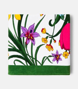 Gucci Gucci Flora cotton terry beach towel