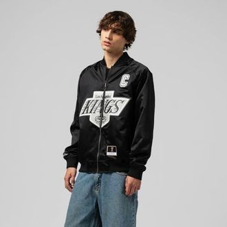 Mitchell & Ness Unisex Mitchell & Ness Wayne Gretzky Black Los Angeles Kings Maxxed Out Full-Zip Satin Jacket at Nordstrom, Size Xxx-Large