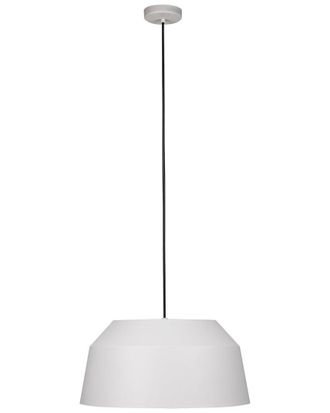 Eglo Eglo Contrisa 1 Light Pendant With Black Finish & Grey Metal Shade