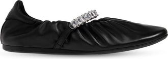 Jimmy Choo London Jade Ballerina - Dames - Ballerinas - Zwart - 38 EU - Leer - Schoenen