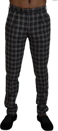Bencivenga Checke Slim Fit Men Mens Pants