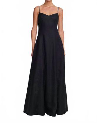 Hansen & Gretel Pepper Maxi Dress Gown In Black