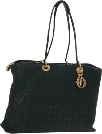 Dior Pre-owned Tote Bags, female, Black, Size: ONE SIZE Pre-owned Nylon Tote Bag