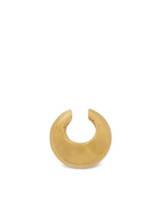 Jil Sander polished ear cuff - women - Brass - One Size - Gold