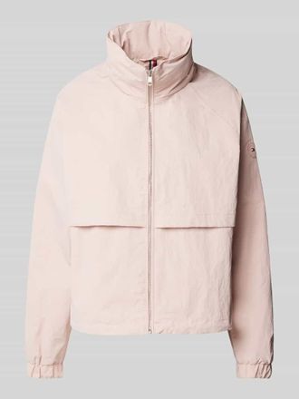 Tommy Hilfiger Windbreaker mit Stehkragen in Rosa, Gr&ouml;&szlig;e XXL