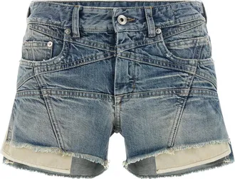 Rick Owens Blue Lana Cut Offs shorts