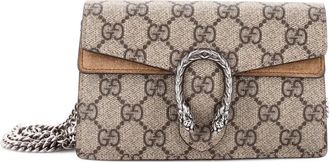 Gucci Dionysus Bag GG Coated Canvas Super Mini crossbody bag - Bruin