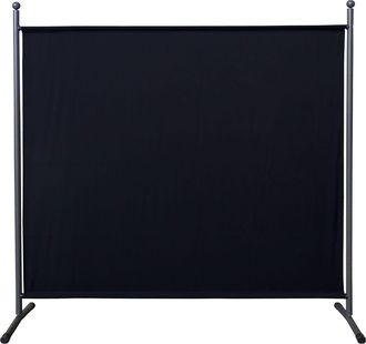 Quick-Star Quick-star - Paravent 180 X 178 Cm Stoff Raumteiler Gro&szlig; Stellwand Trennwand Balkon Sichtschutz Schwarz
