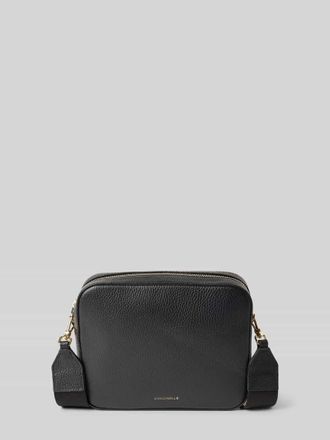 Coccinelle Handtasche mit Label-Print Modell TEBE in Black, Größe 1