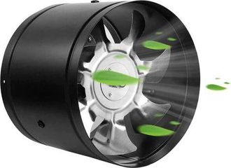 OEM Ventilador Extractor De 100 Mm, 140 M&sup3;/h, Ventilador Industrial De Metal Con Conducto Para Montaje En Pared, Ideal Para Ba&ntilde;o, S&oacute;tano, Garaje O Armario