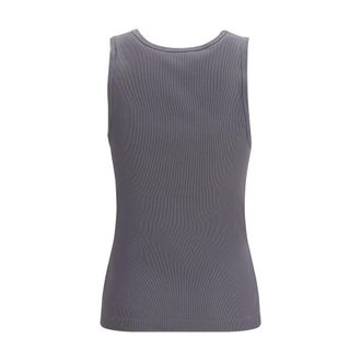 Dolce & Gabbana Womens Gray Cotton Tank Tops