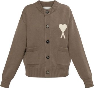 Ami Ami De Coeur Logo-patch Cardigan