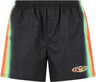 Casablanca Monogram Tonal-pattern Swimming Shorts