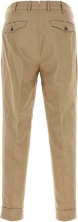 Pantaloni Torino Mens Carrot Trousers Beige Cotton
