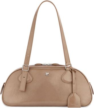 Courr&egrave;ges Beige Handbag with Adjustable Straps