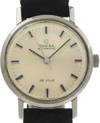 Omega Pre-owned Watches, female, Gray, Size: ONE SIZE Pre-owned De Ville Stainless Steel Automatic