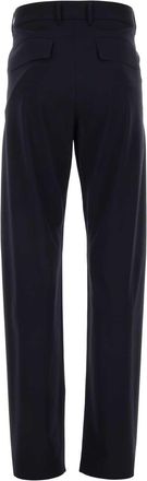 Givenchy Mens Stretch Wool Blend Trousers Navy Nylon Elastane