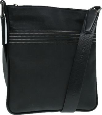 Loewe Anagram Black Leather Shoulder Bag (Pre-Owned)