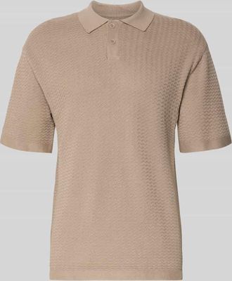 Redefined Rebel Relaxed Fit Poloshirt Modell FERDINAND in Beige, Gr&ouml;&szlig;e XXL