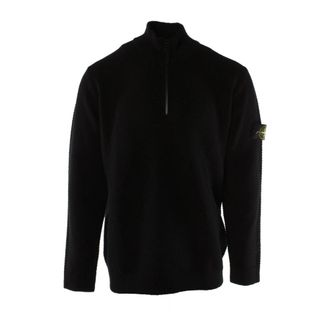 Stone Island Turtleneck Sweater - Heren - Coltruien - Zwart - 2XL - Wol - Truien & Vesten