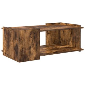 vidaXL Mesa De Caf&eacute; Roble Ahumado 90 X 50 X 33 Cm Madera De Ingenier&iacute;a Vidaxl