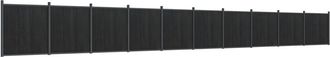 Berkfield Home Fence Panel Grey 1737x186 cm WPC