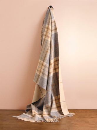Johnstons of Elgin Double-Faced Wool Check Throw (75in/1.9m)
