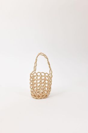 Hat Attack Isla Beaded Mini Bag in Natural at Nordstrom