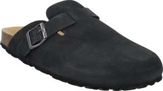 F.lli Campagnolo Hausschuh CMP NAVARRO SLIPPERS, Herren, Gr. 45, schwarz (nero), Leder, Schuhe Hausschuh, sportlicher Stil, Gummilaufsohle, ohne Verschluss