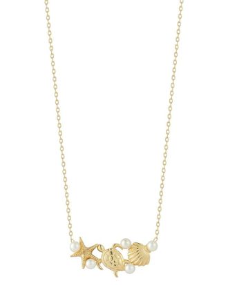 Glaze Jewelry 14K Plated 3Mm Pearl Necklace