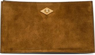 Metier Cooks Supply Ease Suede Clutch - Tan - One Size