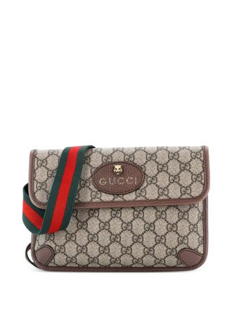 Gucci Neo Vintage Flap GG Coated Canvas belt bag - women - Fabric - One Size - Brown