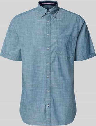 Christian Berg Regular Fit Freizeithemd mit Button-Down-Kragen in Metallic Gruen, Gr&ouml;&szlig;e 3XL