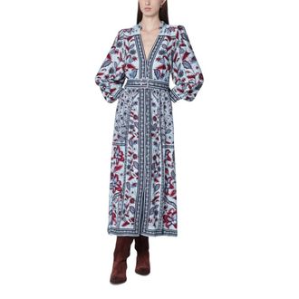 Farm Rio Marcelle Maxi Dress - female - FARM Rio - Maxi Dresses - Blue - S - Dresses
