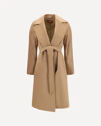 Max Mara Wool Coat with peak lapels Female 40