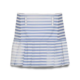 Prada Striped Poplin Mini Skirt