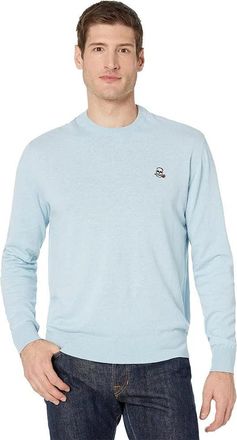 Robert Graham Drifters Sweater Mens Light Blue Classic Fit Crew Neck RED495