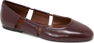 Reiss Leona Cutout Ballet Flat in Burgundy at Nordstrom, Size 7.5Us