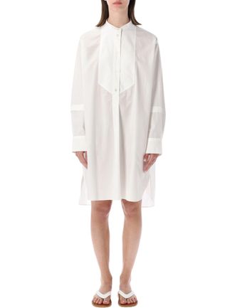 STUDIO NICHOLSON Shirt Dress Smoking High Collar Dress