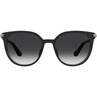 Stuart Weitzman 55mm Gradient Square Sunglasses in Black/Dark Grey Sf at Nordstrom