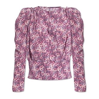 Isabel Marant Overhemden, Dames, Paars, S, Zarga Top